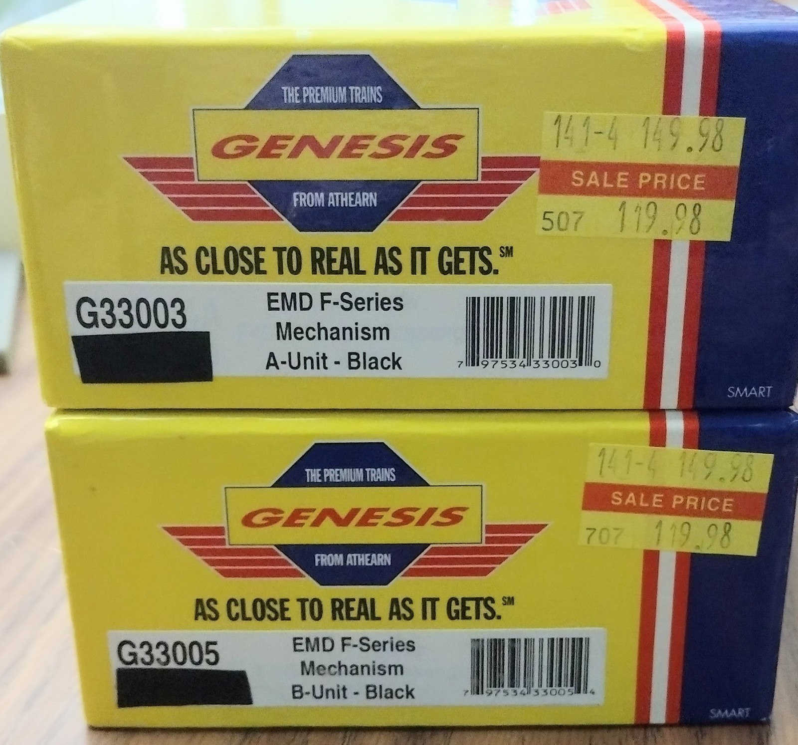 Athearn Genesis HO EMD F-Series A+B Powered Mechanisms (No Shells)