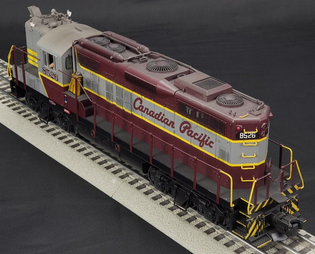 CUSTOM MTH Premier O Scale/3 Rail Canadian Pacific Passenger GP9 Loco Proto 3.0