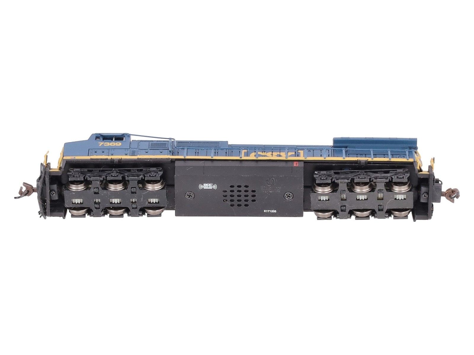 Bachmann 67353 N CSX Dash 8-40CW Diesel Locomotive with Sound and DCC #7369 EX