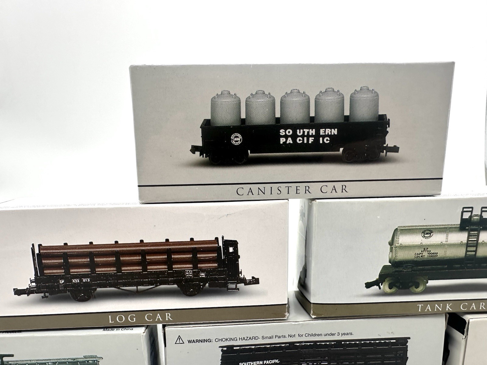 Readers Digest N Gauge Trains Southern Pacific Locomotive Freight Car Lot Of 6