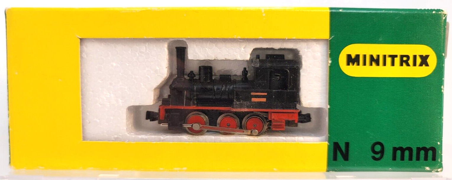 N Minitrix 2913 0-6-0 Donkey Switcher DB Black (Tested) NIB w/knuckle couplers