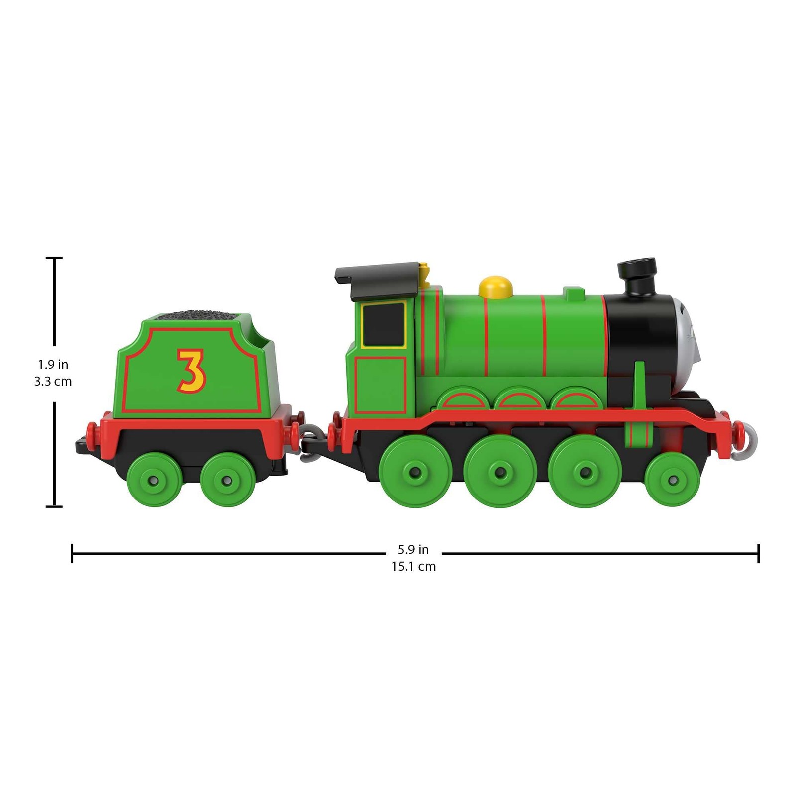 Thomas and Friends Henry Metal Locomotive Rolling 1.31 inches, Multicolored