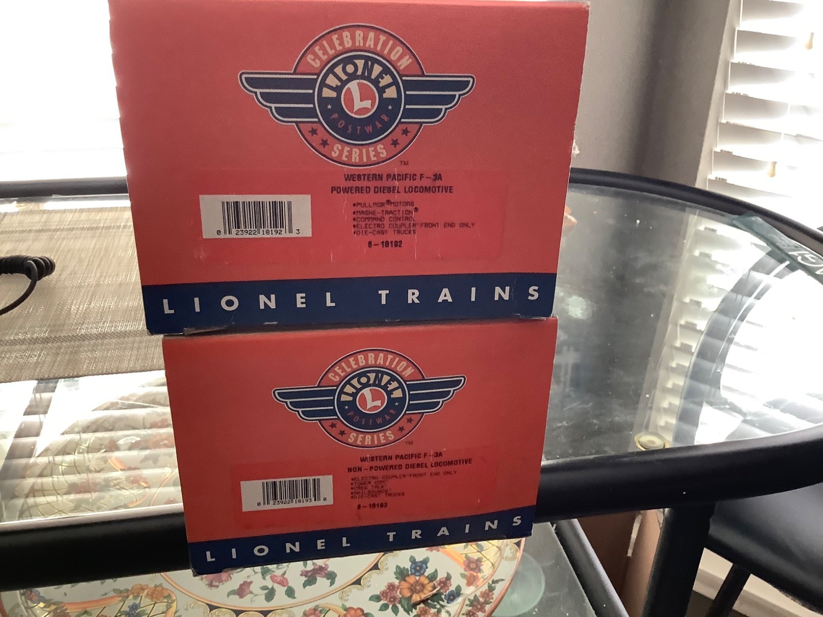 lionel Postwar Celebration Series Western Pacific F3s 6-18192 18193