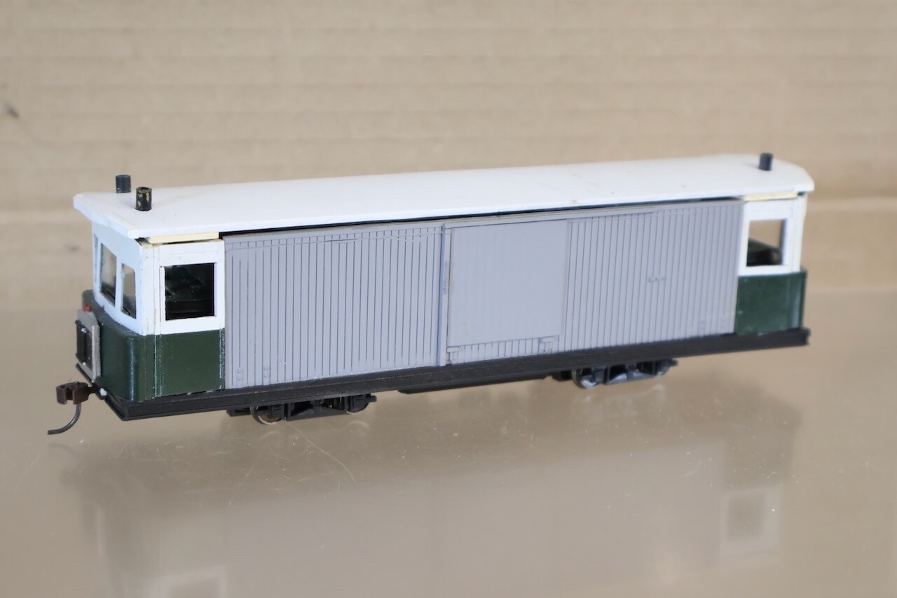 KIT SCRATCH BUILT O-16.5 NARROW GAUGE DCC FITTED WORKS RAILCAR BUS LOCO om