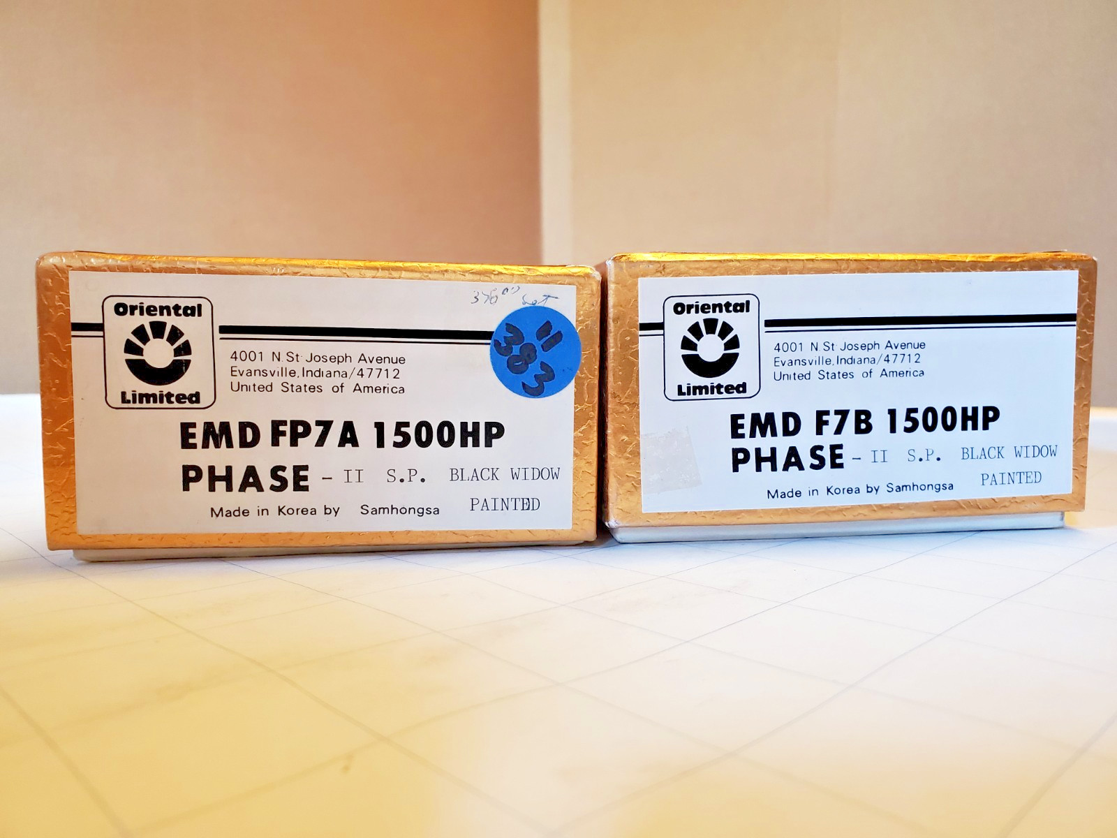 Oriental Limited Samhongsa SP EMD FP7A+F7B Phase 2 Factory Painted HO Brass