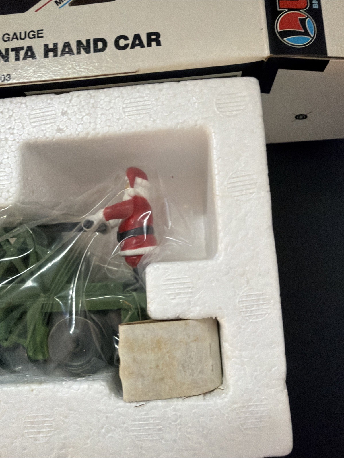 Lionel 6-18403 O Gauge Operating Santa Hand Car – Green New Old Stock