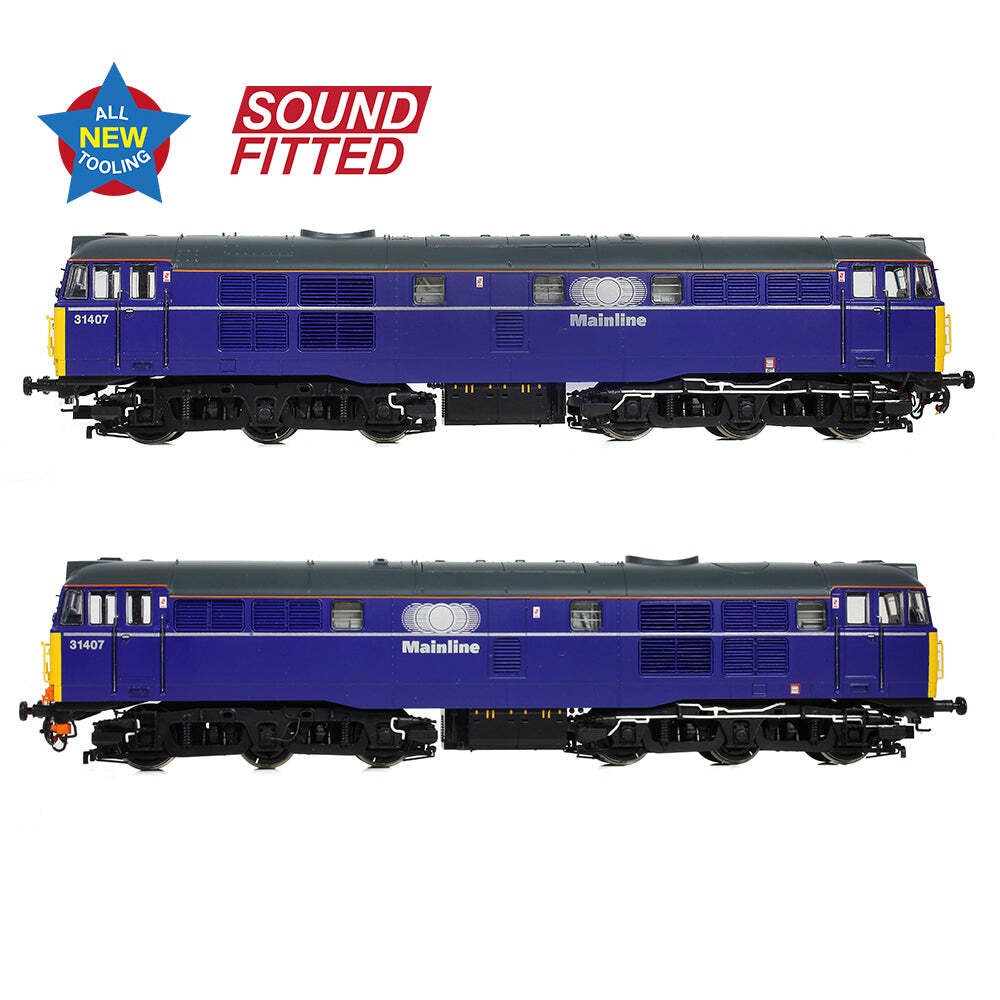 Bachmann 35-830SF OO Gauge Class 31/4 31407 Mainline Freight DCC SOUND