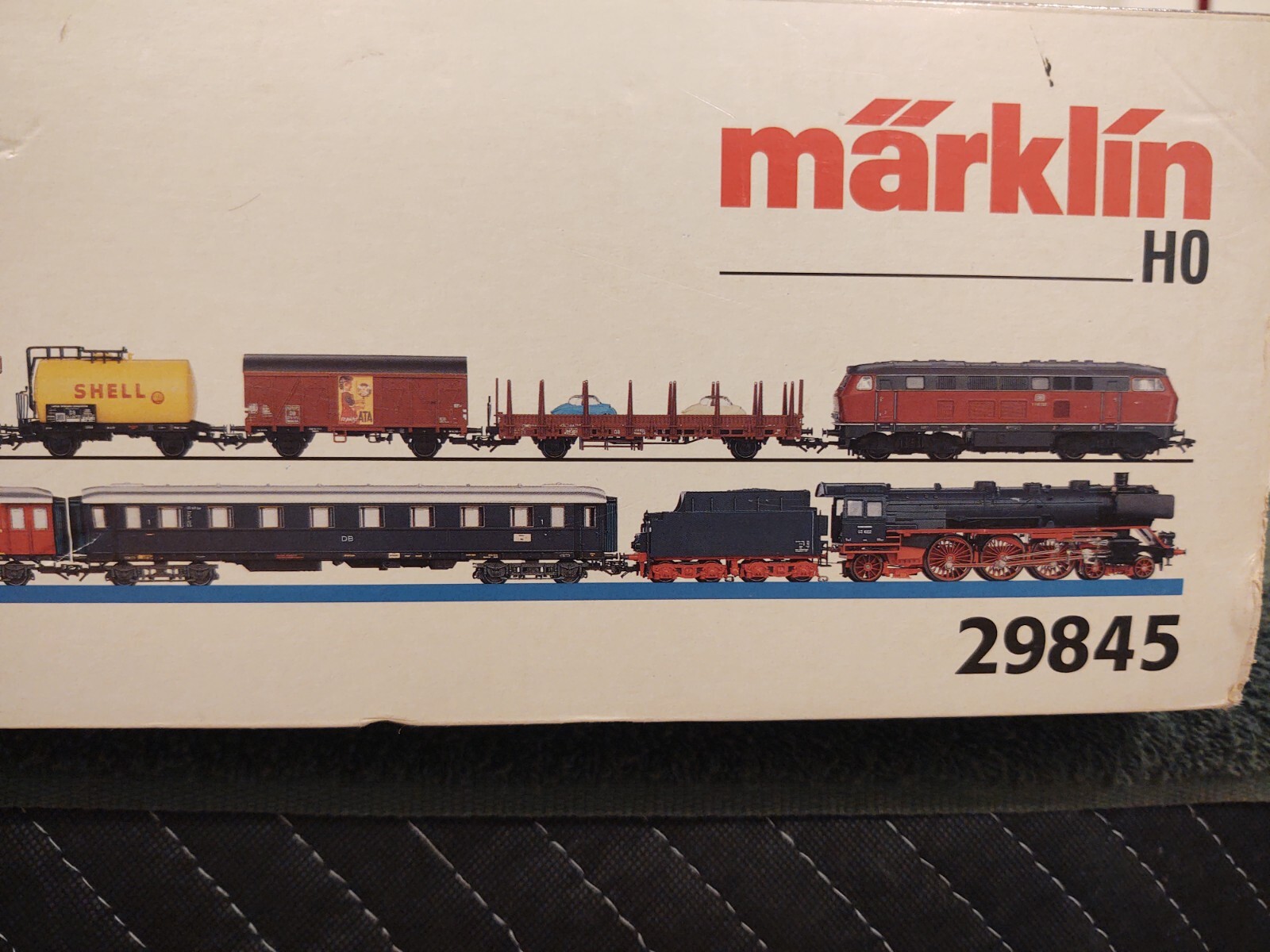 MARKLIN HO 29845 NEW 2 German Fed loco train sets BR-003 steam & BR-216 Digital