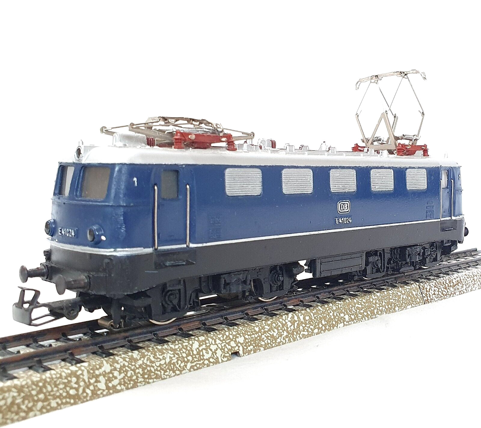 Marklin AC HO 1:87 German DB BR E-41 024 ELECTRIC LOCOMOTIVE #Blue #3034 MIB`76