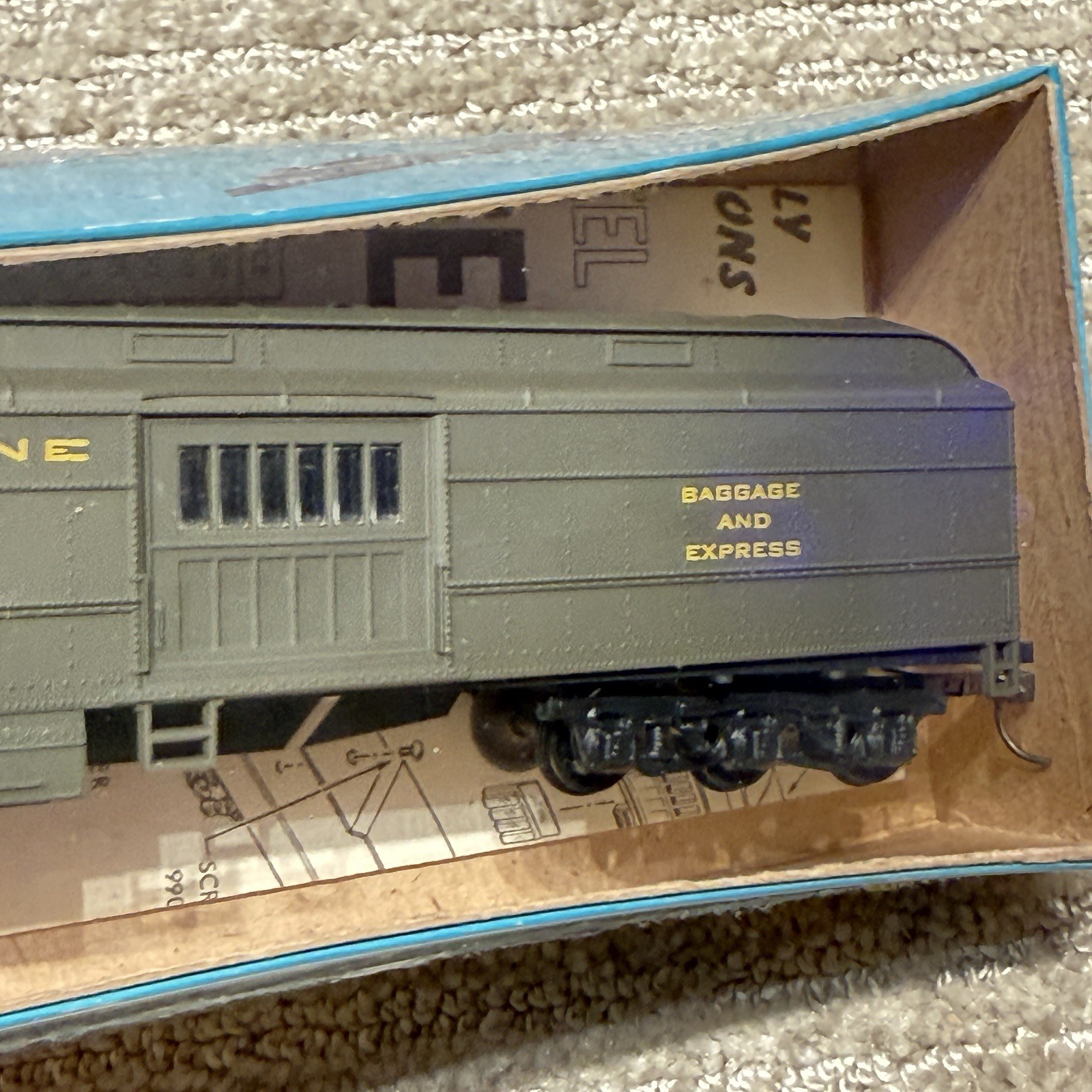 Rivarossi HO Atlantic Coast Line BAGGAGE EXPRESS 710 US POST OFFICE MAIL TRAIN