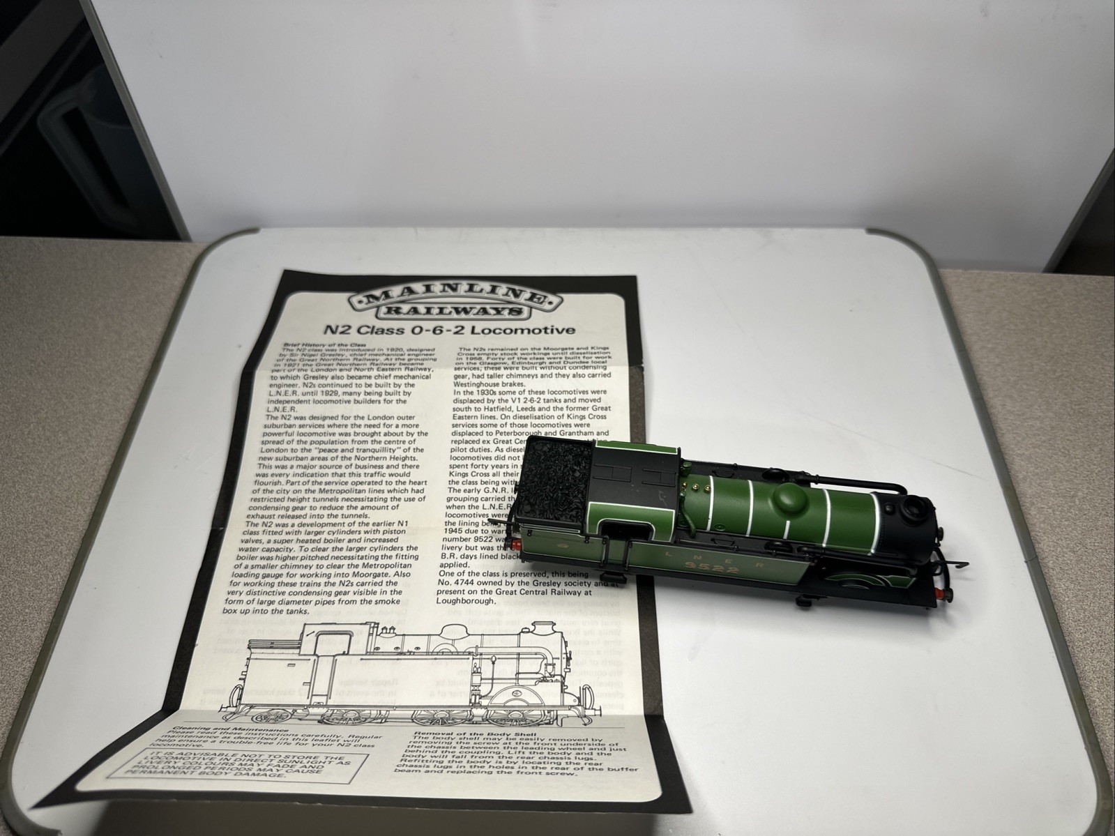 Mainline N2 Class 0-6-2T LNER 9522 Ho Scale