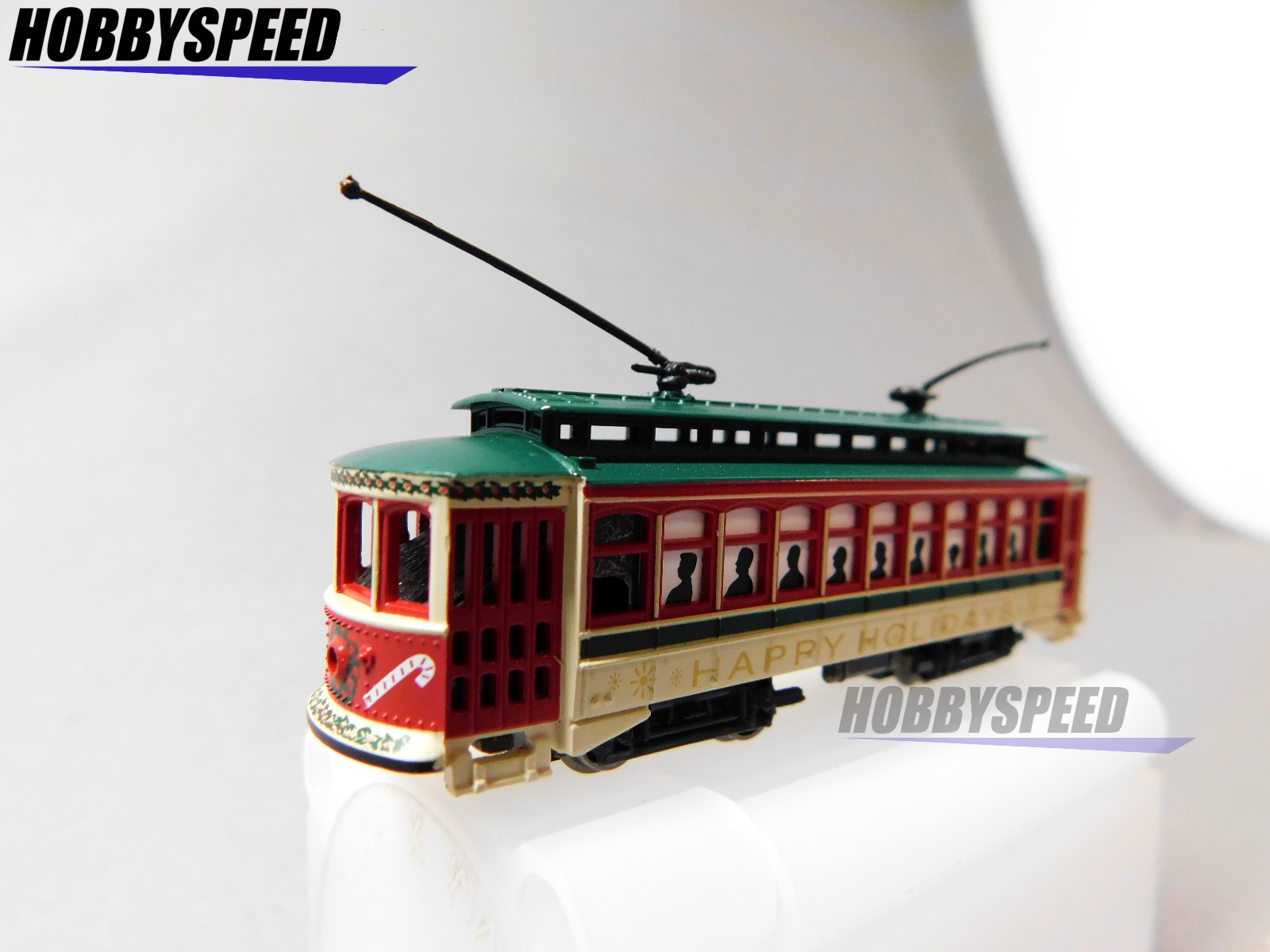 BACHMANN N SCALE CHRISTMAS BRILL TROLLEY N GAUGE railroad street BAC61085 NEW