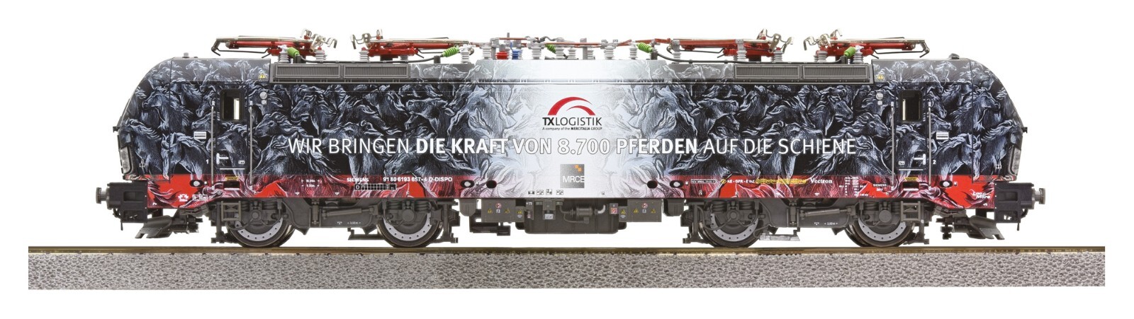 ROCO 71961 193 657-4 TX Logistik We Bring The Power Of 8,700 Horses To The Rails