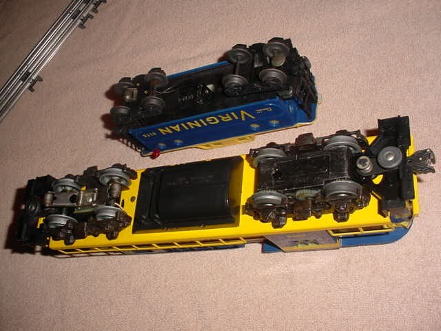 Lionel Virginian Rectifier # 8659 Electric Locomotive W/CABOOSE # 9175 0-027