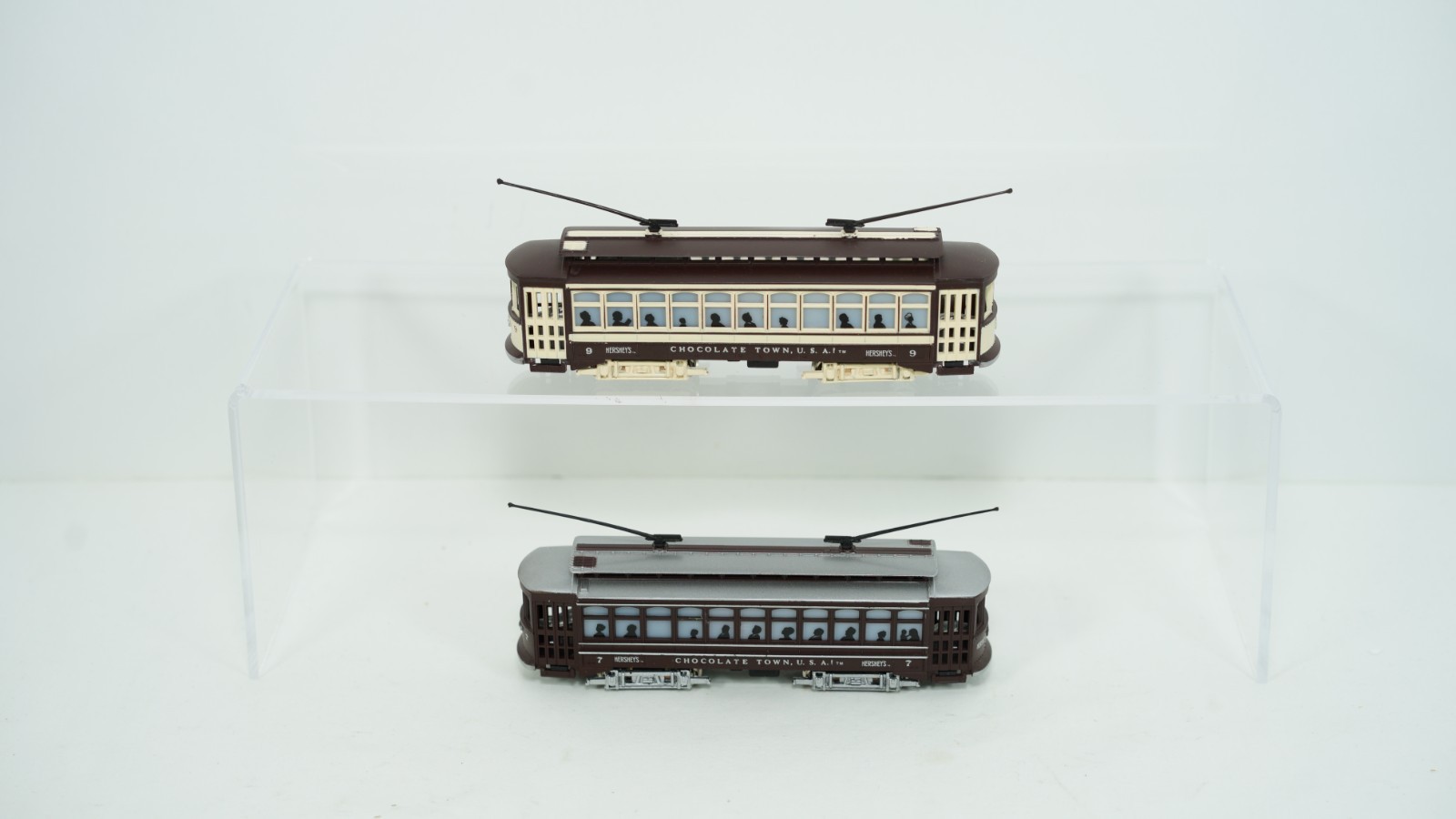 Bachmann HO Scale Hershey Brill Trolley #7 & #9 Item 61037 61039 NEW W14