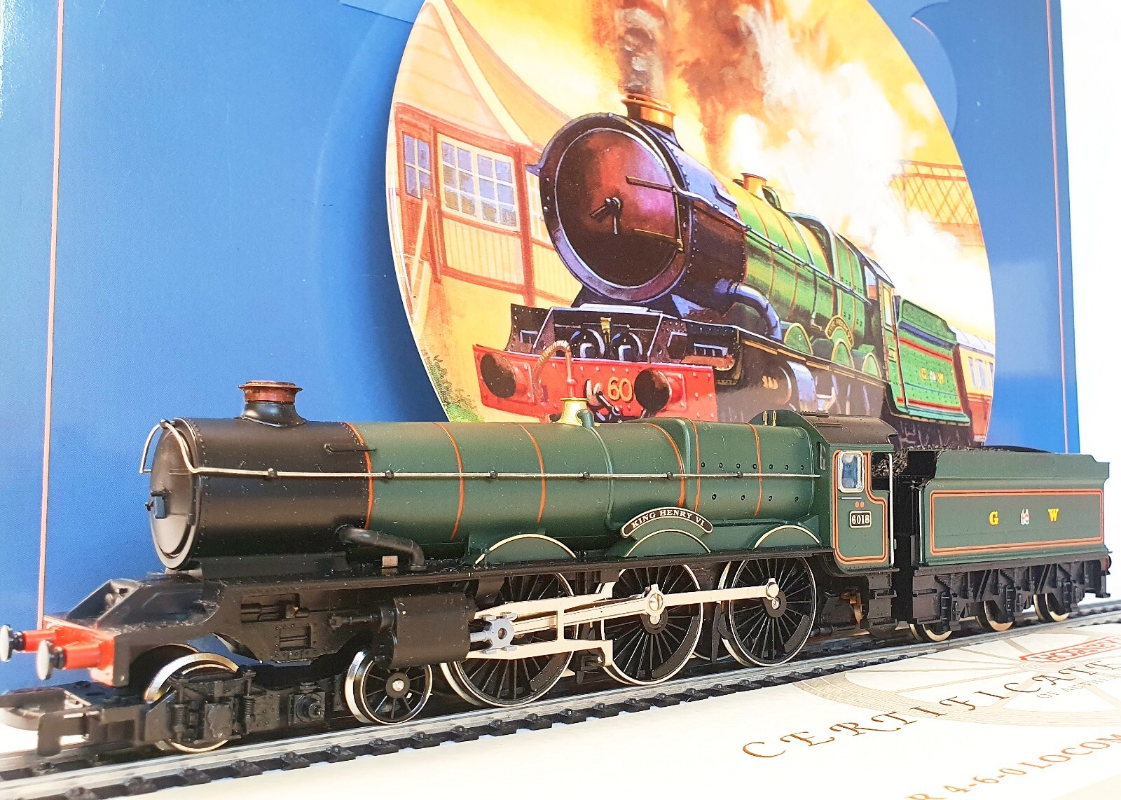 Hornby OO HO British GW King Class “HENRY VI” Steam Locomotive ROYAL DOULTON MIB