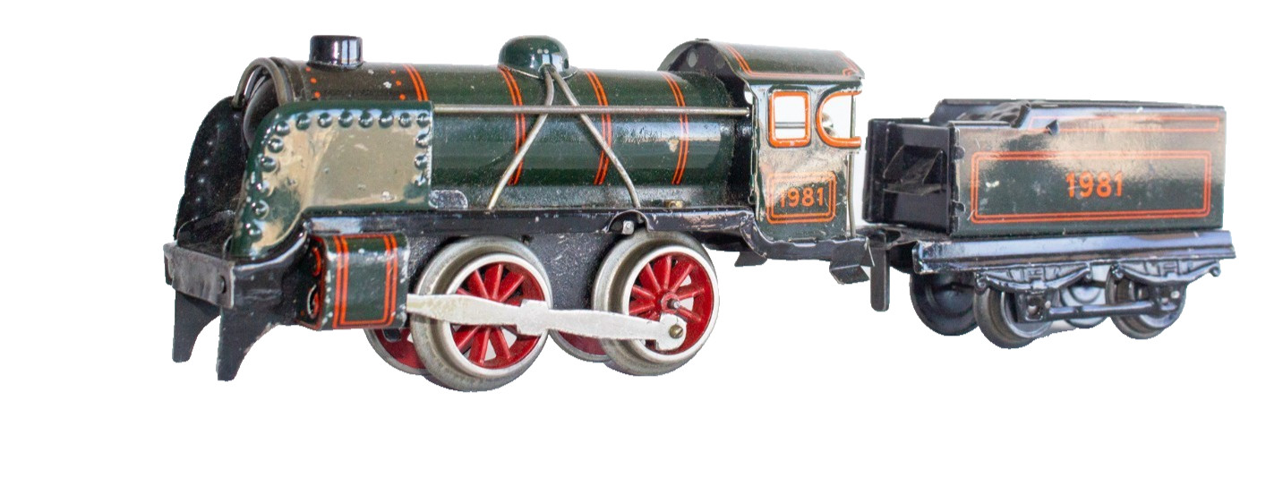 Vintage 1938-1940 Johann Distler #1981 0-gauge Clockwork Locomotive