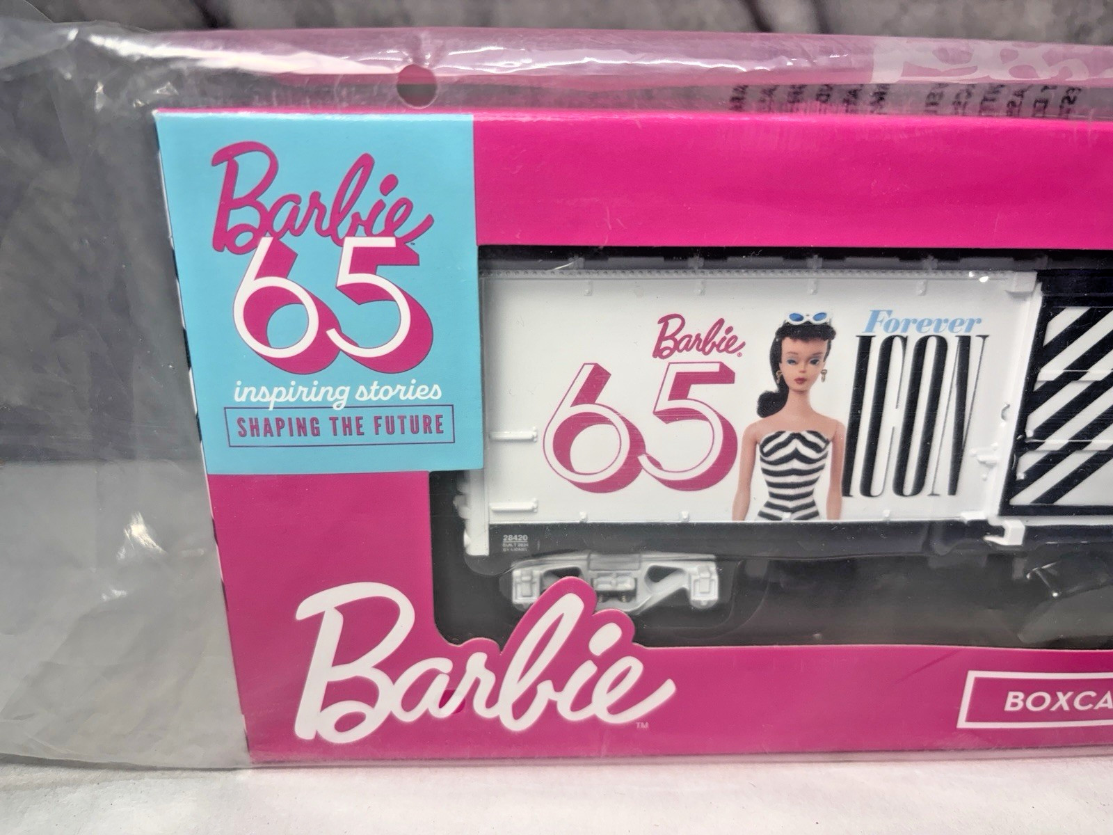 Lionel 2428420 Barbie 65th Anniversary 1959 Box Car, O Gauge, NIB