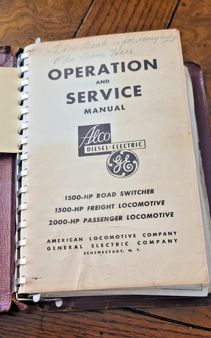 GE Operation Service manual book Alco diesel electric locomotive railroad 1949