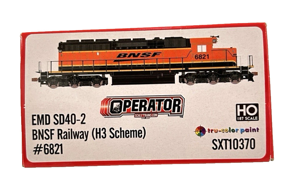 HO ScaleTrains Operator SXT10370 BNSF Railway EMD SD40-2 #6821 H3 Scheme