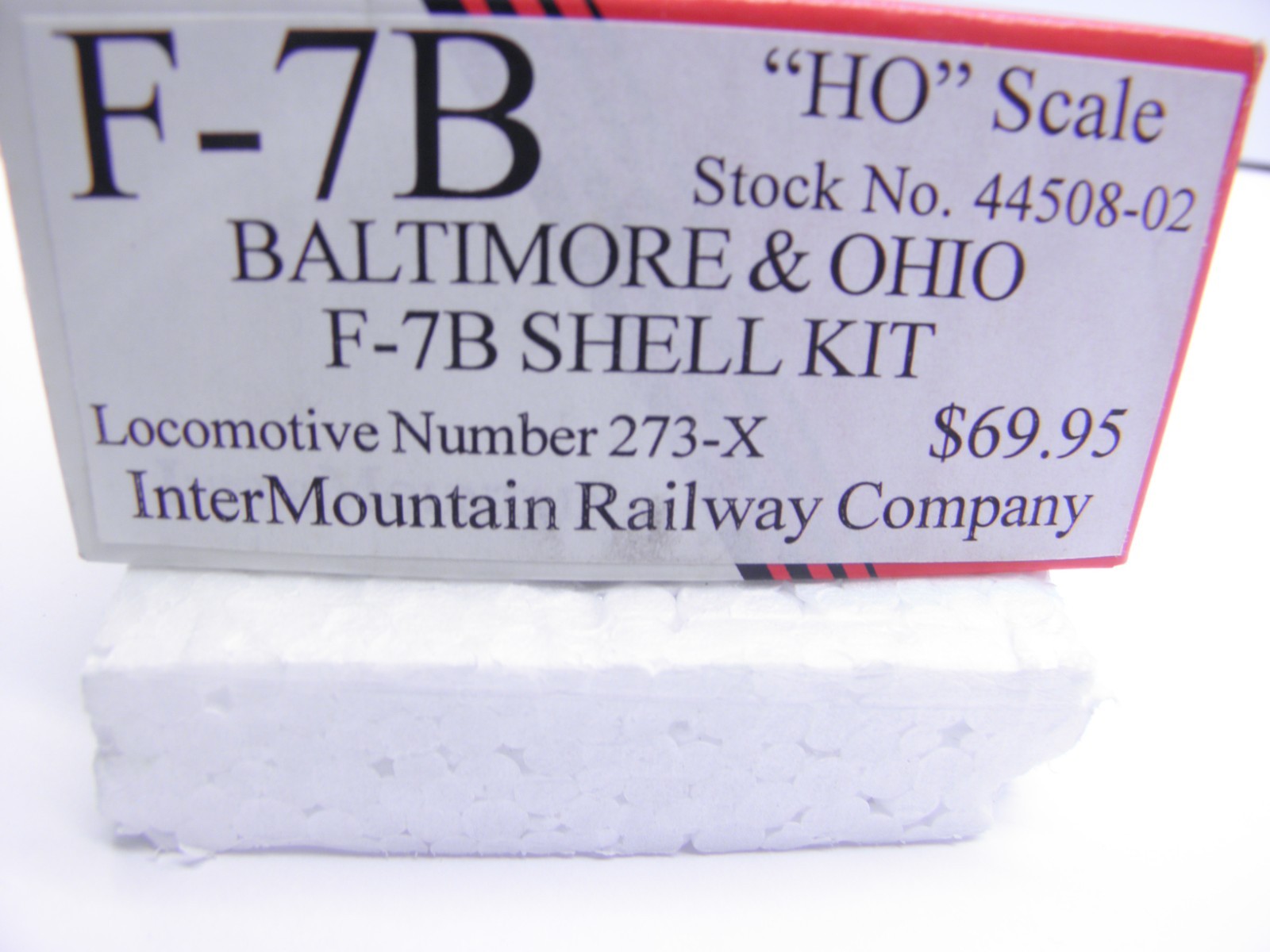 INTER MOUNTAIN – F-7B LOCOMOTIVE SHELL KIT BALTIMORE & OHIO #273- X HO SCALE KIT