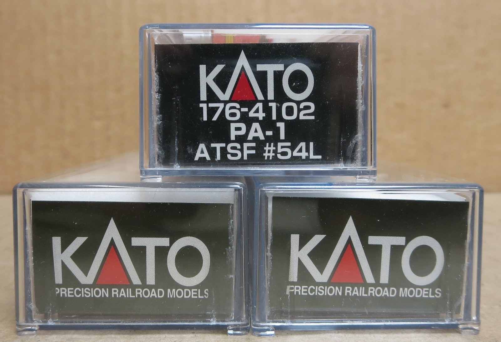KATO 176-4102 54L 52 Santa Fe Warbonnet PA ABA Three Loco Set N-Scale LN
