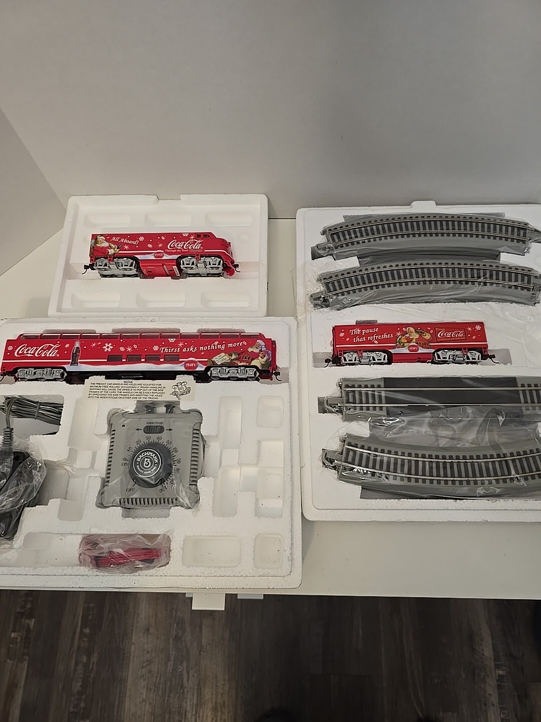 Coca-Cola Thru The Years F3 Train Set Bradford Exchange Hawthorne Village