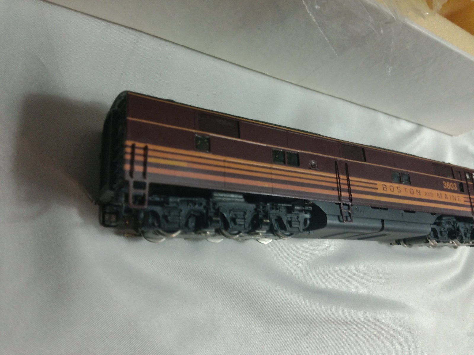 HO Scale Sunset Models Boston and Maine EMD E7 A-Unit Brass DC Locomotive