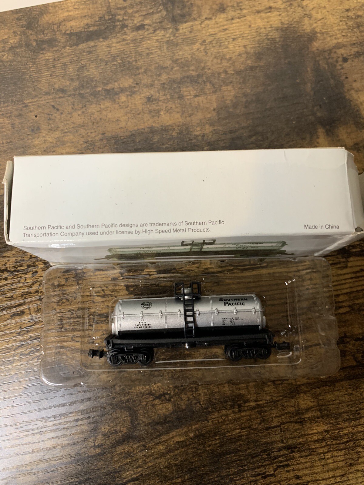 Tank Car Southern Pacific Locomotive Train model toy w/ box