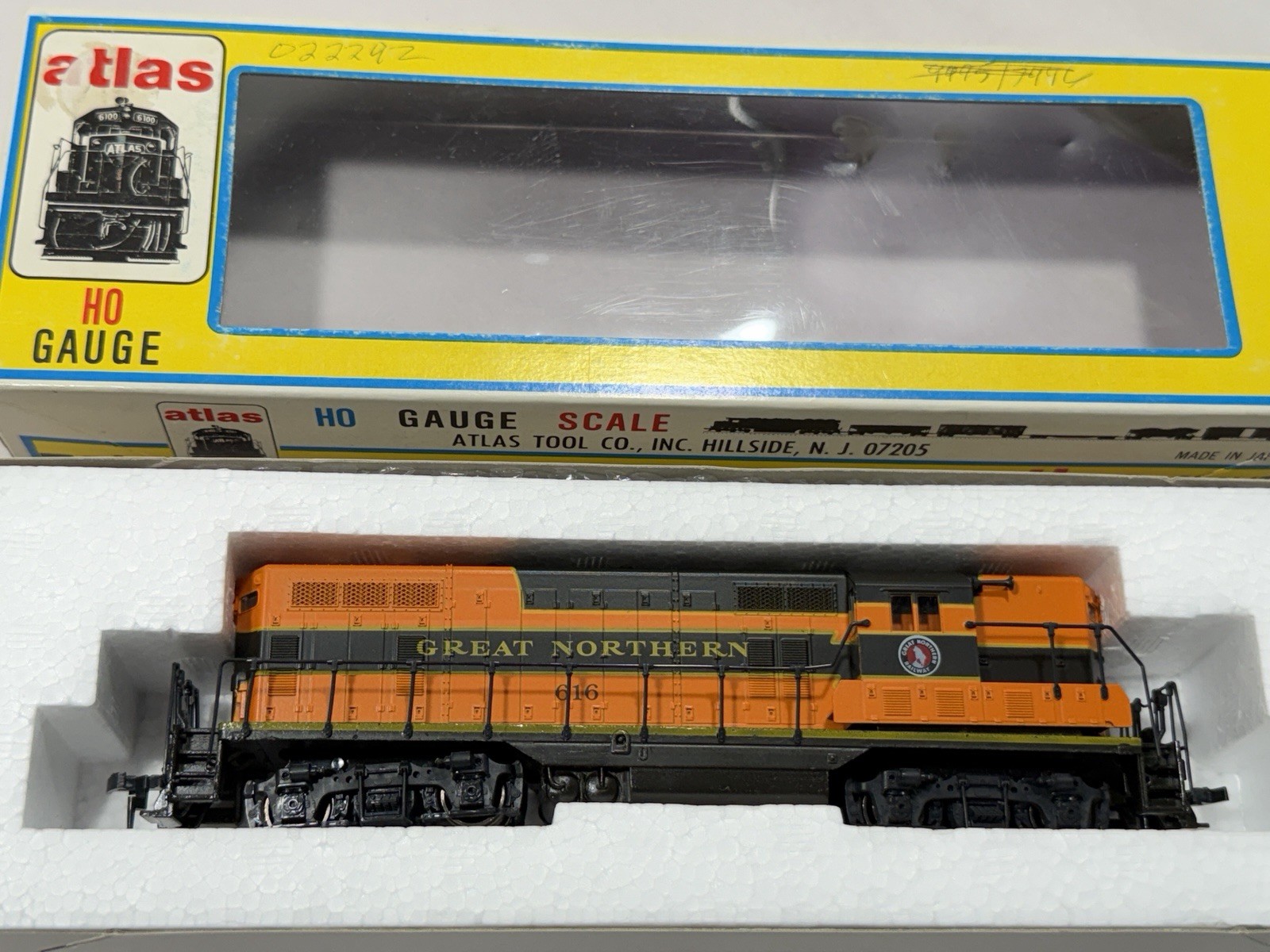 Vintage NOS Atlas GP-7 Locomotive HO Great Northern #616 NIB Japan 8236