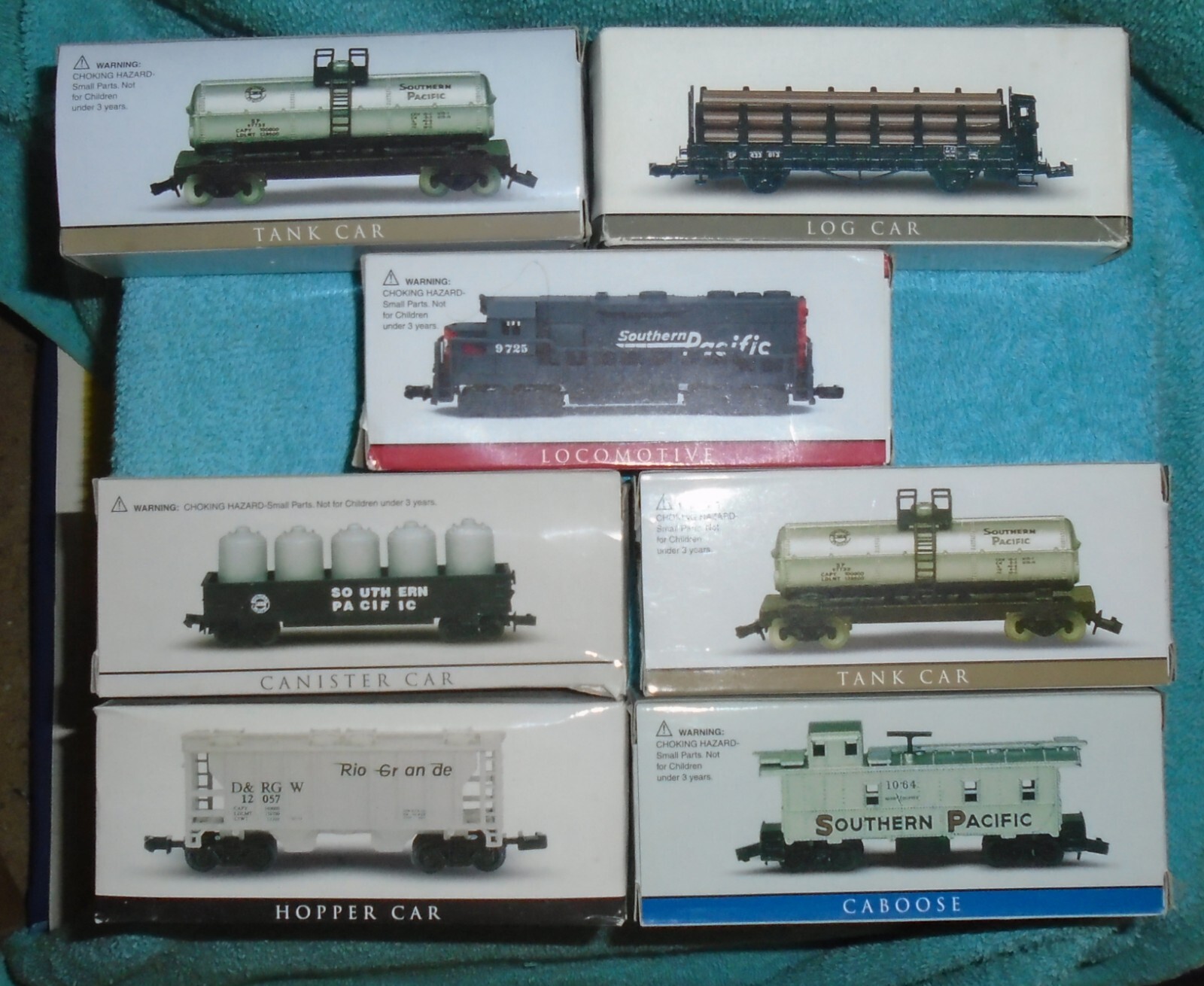 N Gauge Southern Pacific High Speed Metal Products Static Diesel 7 Pieces