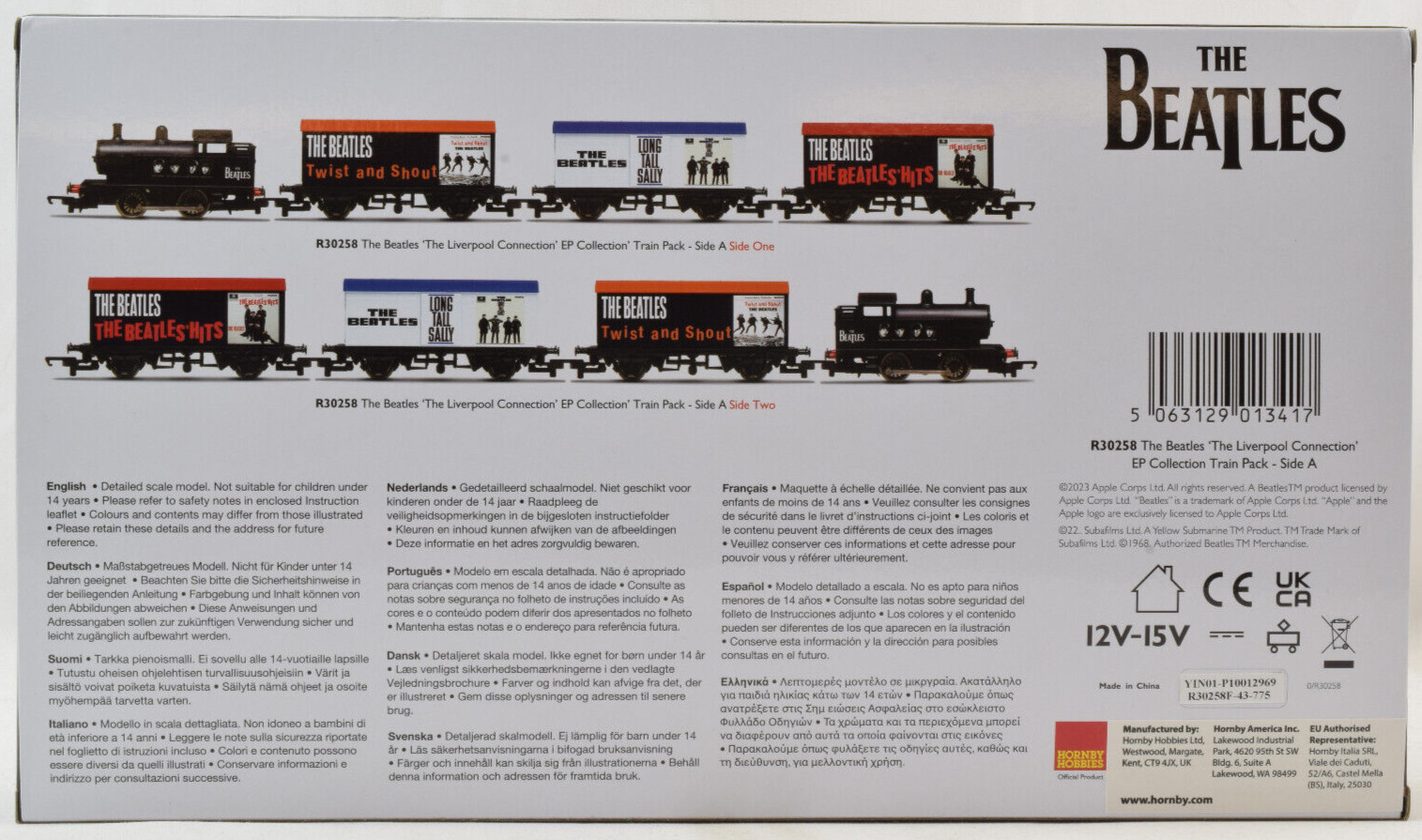 Hornby The Beatles – The Liverpool Connection OO Gauge Train Pack R30258