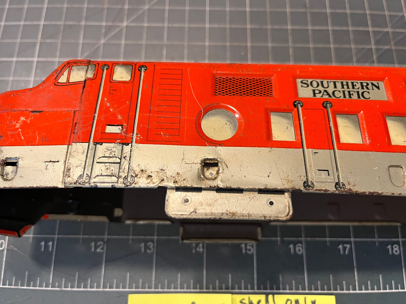 Marx Train SP 6000 POWERED Diesel Locomotive Engine METAL SHELL ONLY PART LOT C