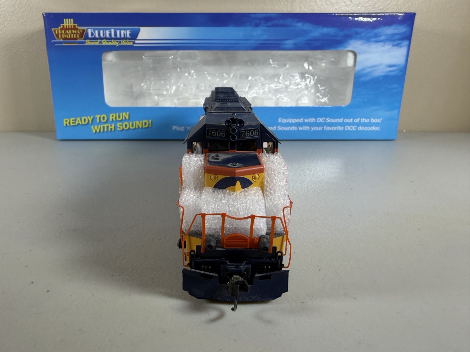 HO Broadway Limited DCC Sound Ditch Lights Chessie System SD40-2 #7606