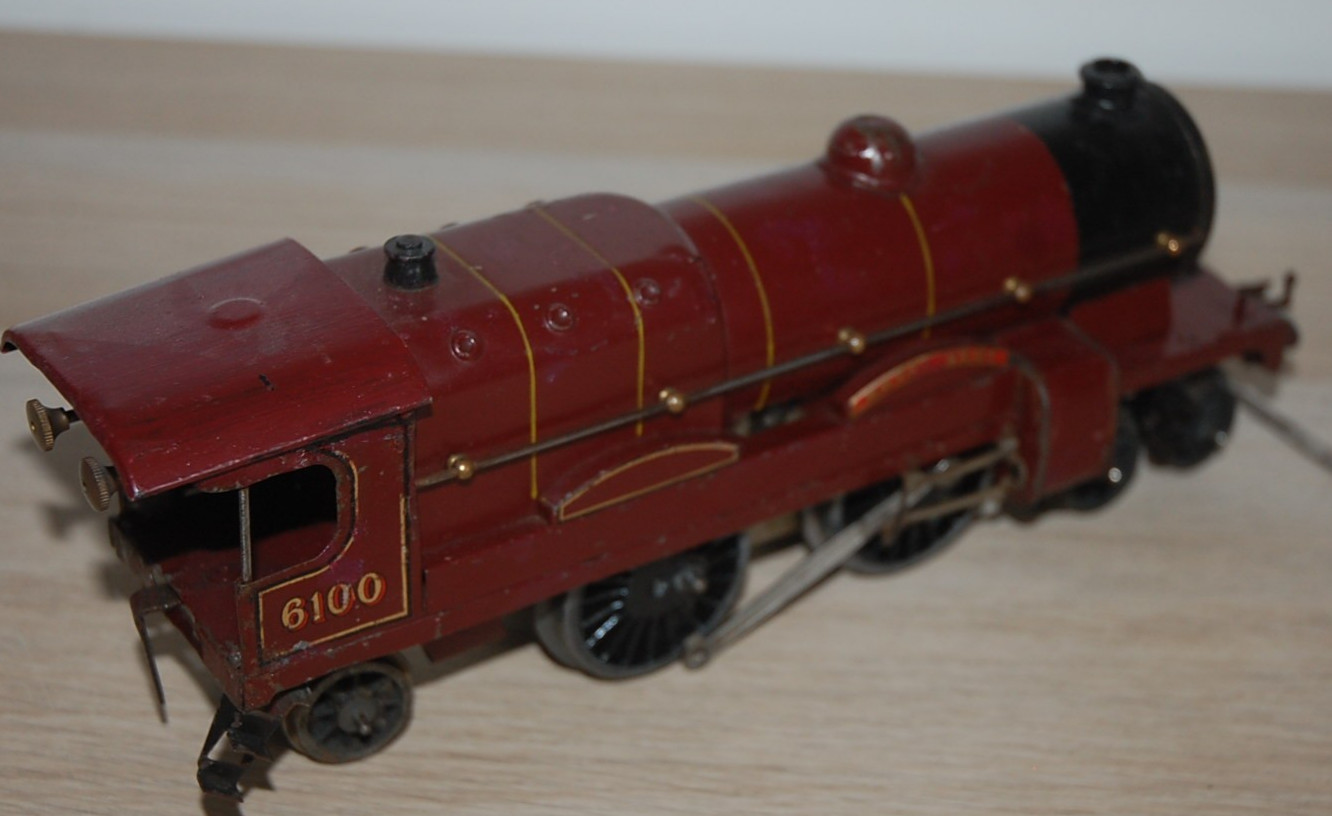 HORNBY O GAUGE CLOCKWORK No 3C ‘ROYAL SCOT’ LOCOMOTIVE IN RED LMS LIVERY