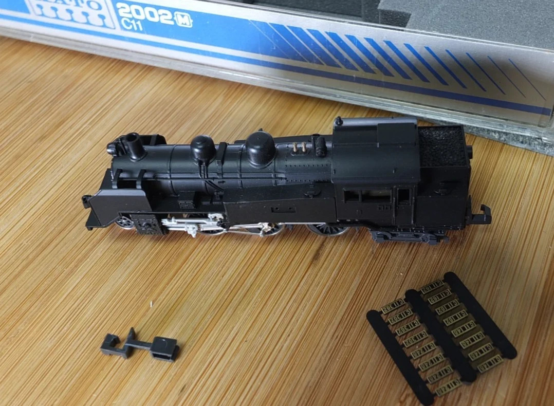 Kato 2002 N Gauge JNR C11 steam locomotive in black livery