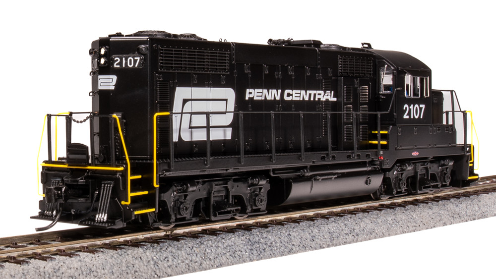 Broadway Limited 7458 HO Penn Central EMD GP20 Black w/ White DCC Sound #2107