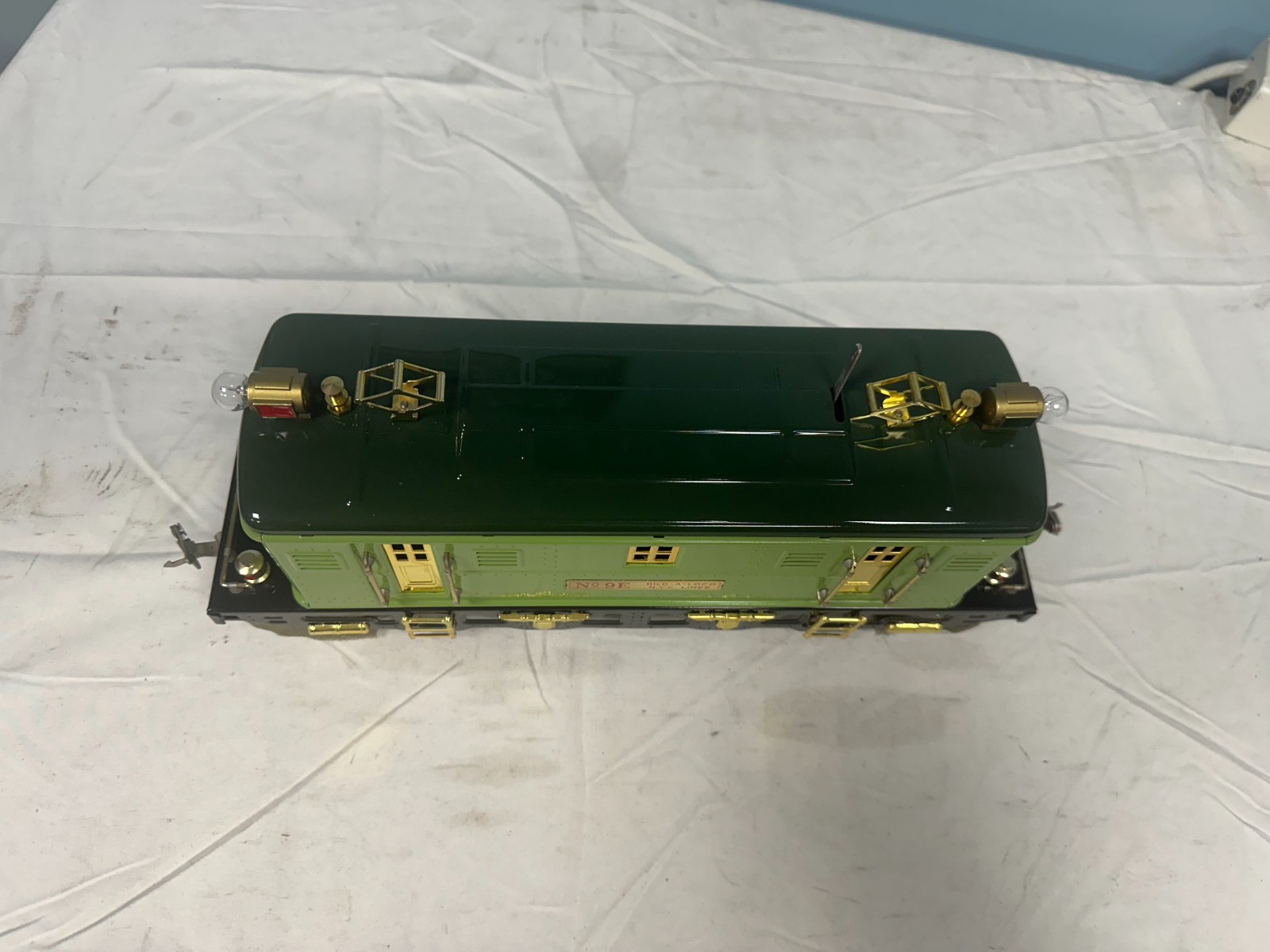 MTH Tinplate Traditions 10-1066-0 Green #9e Electric Locomotive (No Box)