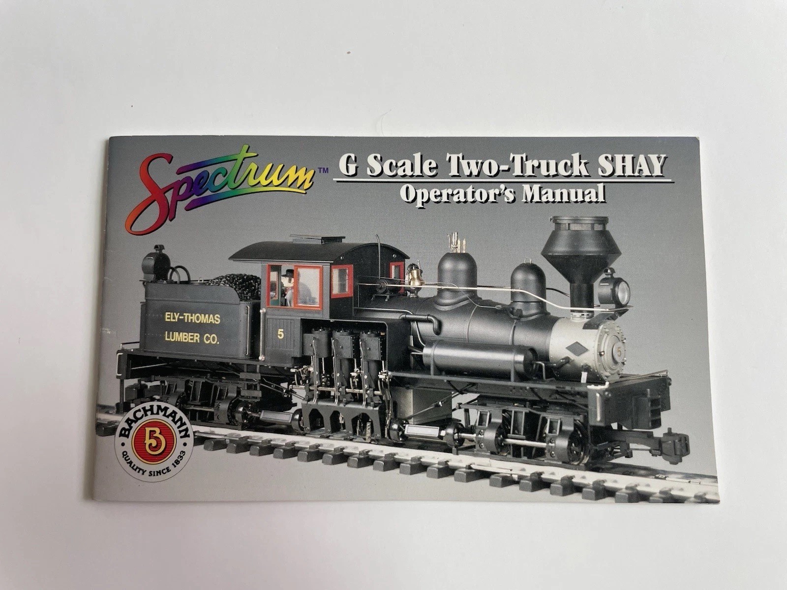 Bachmann 81199 Spectrum G Scale 36-Ton Two-Truck Class B Shay No Box