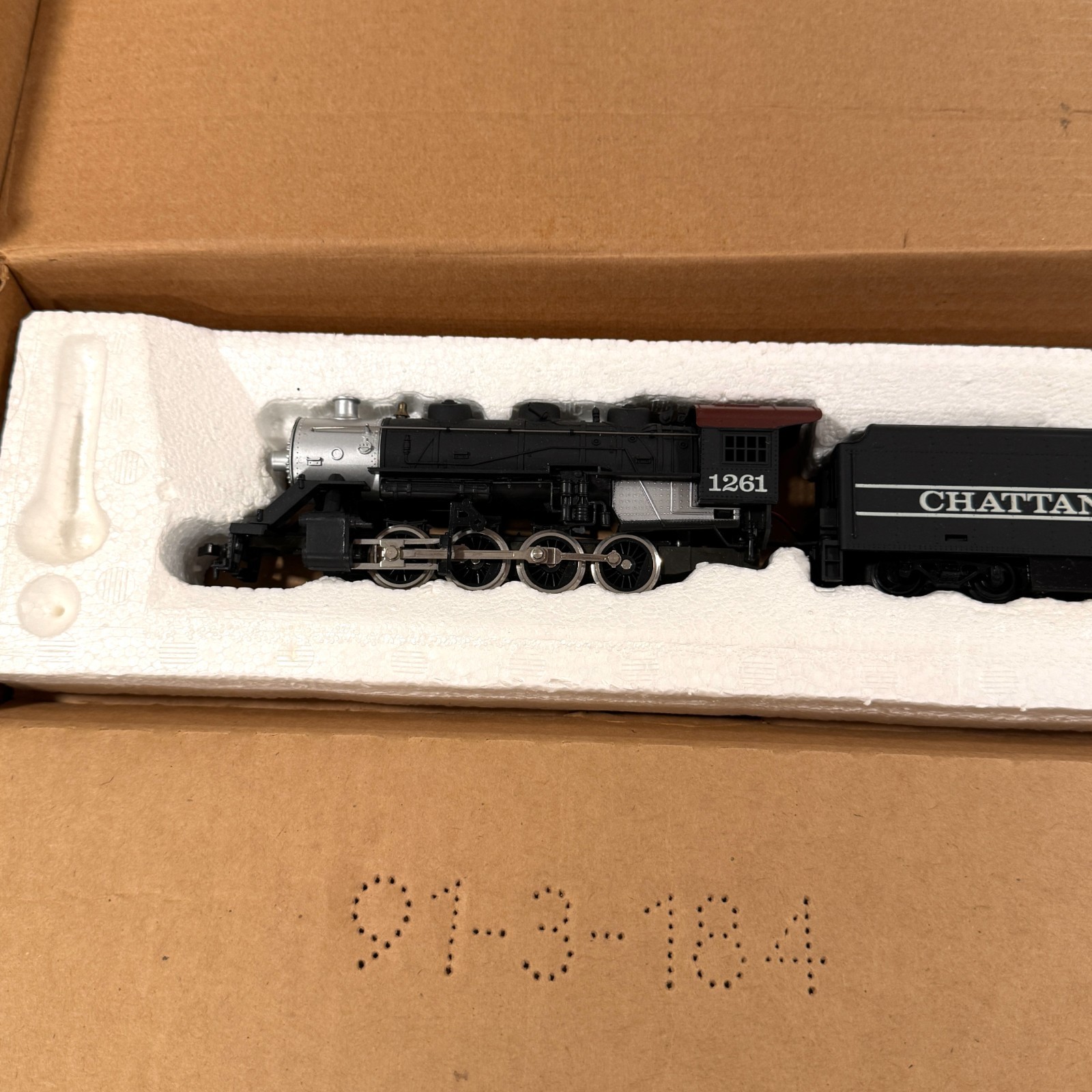 Vintage Tyco Chattanooga Steam Locomotive Set w/ Box Untested Good Condition HO