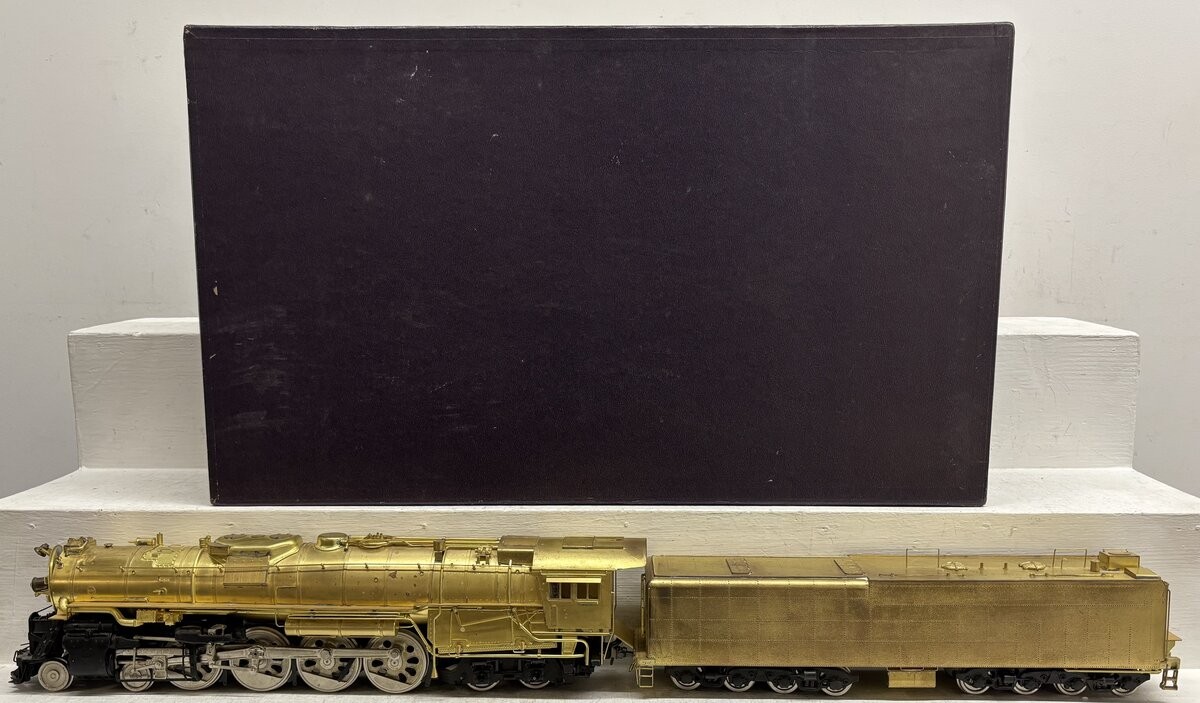 KTM Scale Models O 2-Rail BRASS SF 4-8-4 Steam Locomotive & Tender – Unpainted