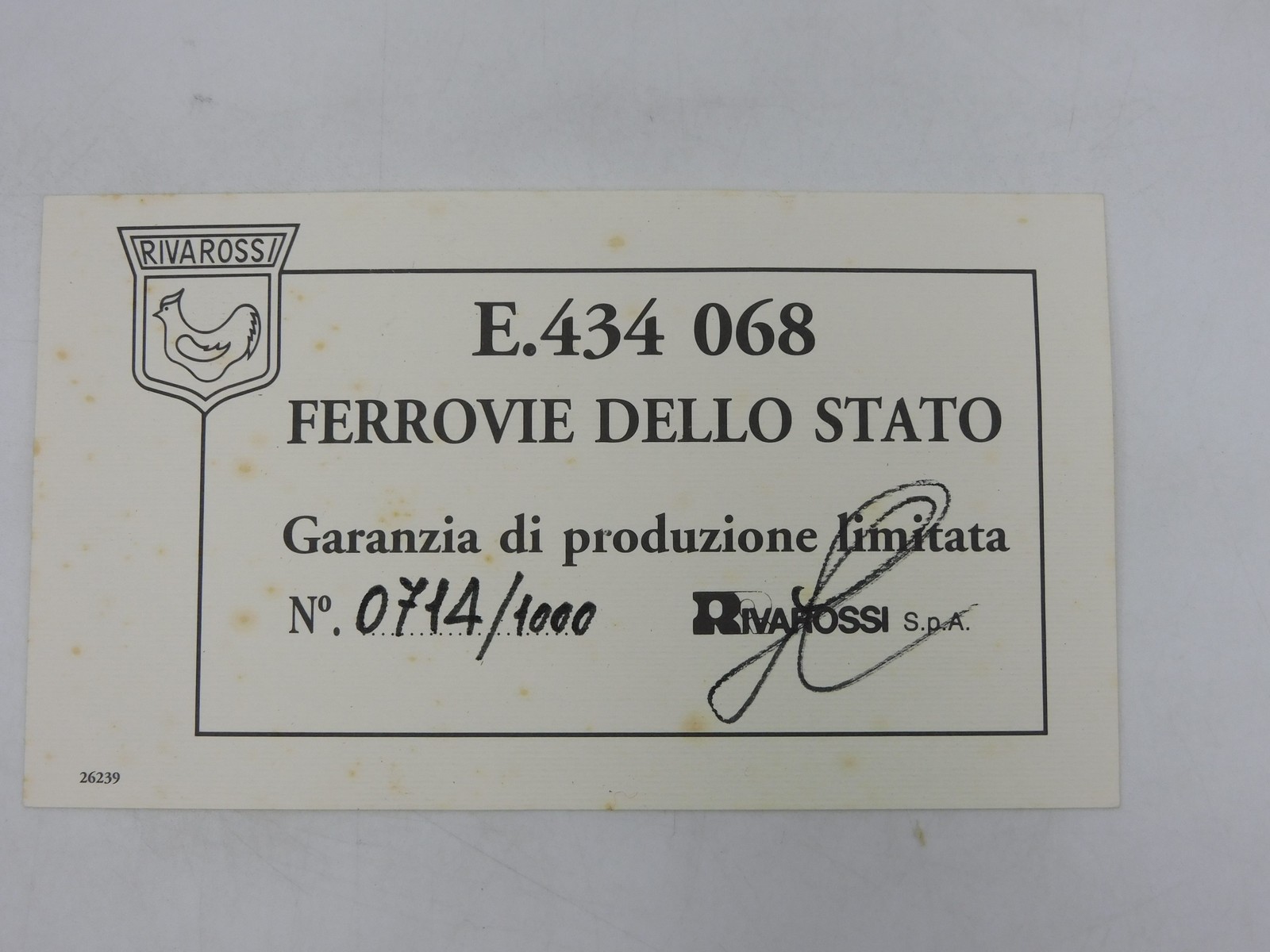 Rivarossi 5206 Electric Locomotive E 434 068 FS Galletto Train 1:87 H0 714/1000