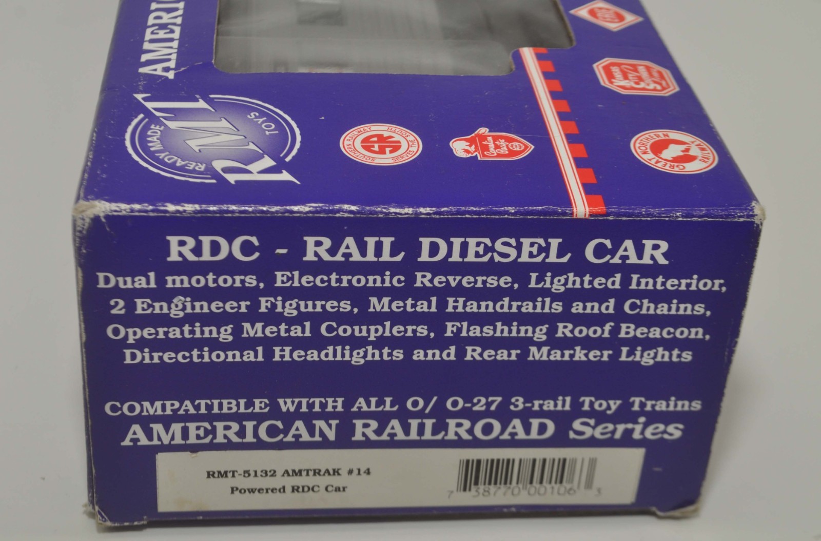 RMT AMTRAK POWERED RDC RAIL DIESEL ENGINE PASSENGER CAR N:14 O GAUGE