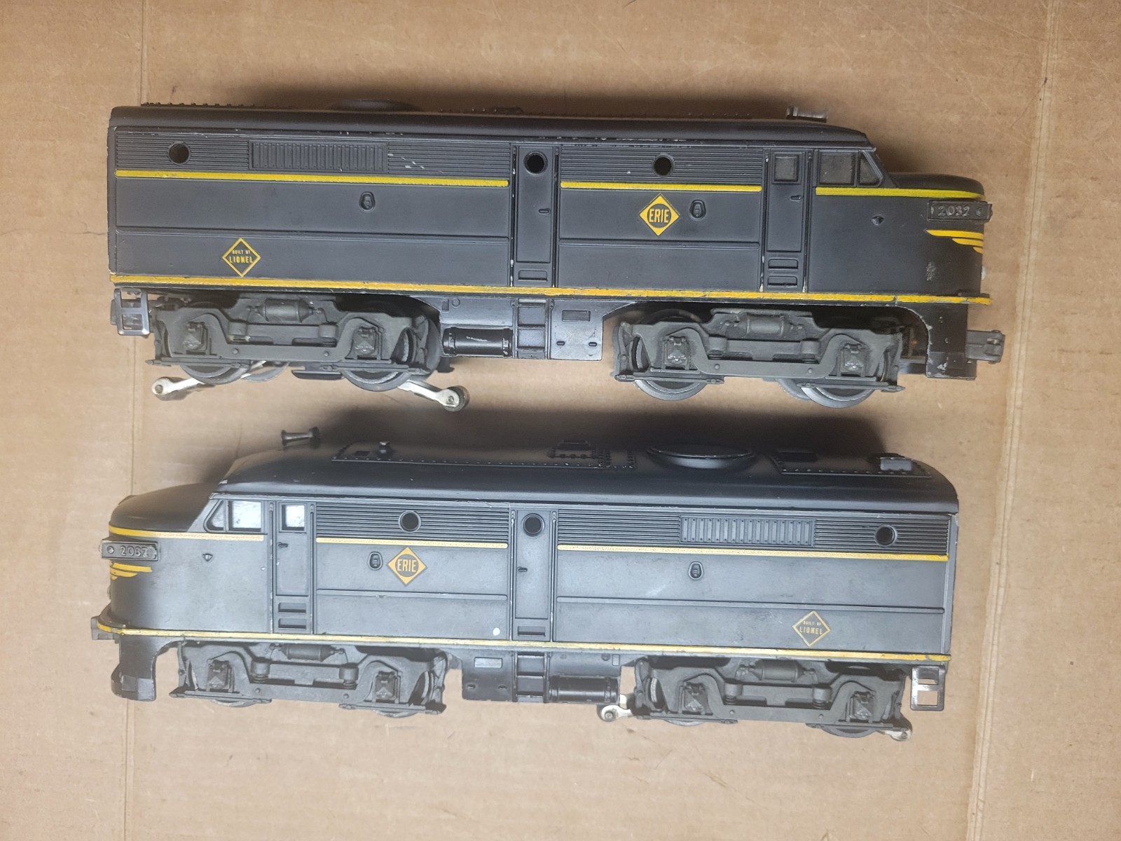 Lionel 2032 Erie AA Alco Diesel Set, 1952-54 USA NEW YORK