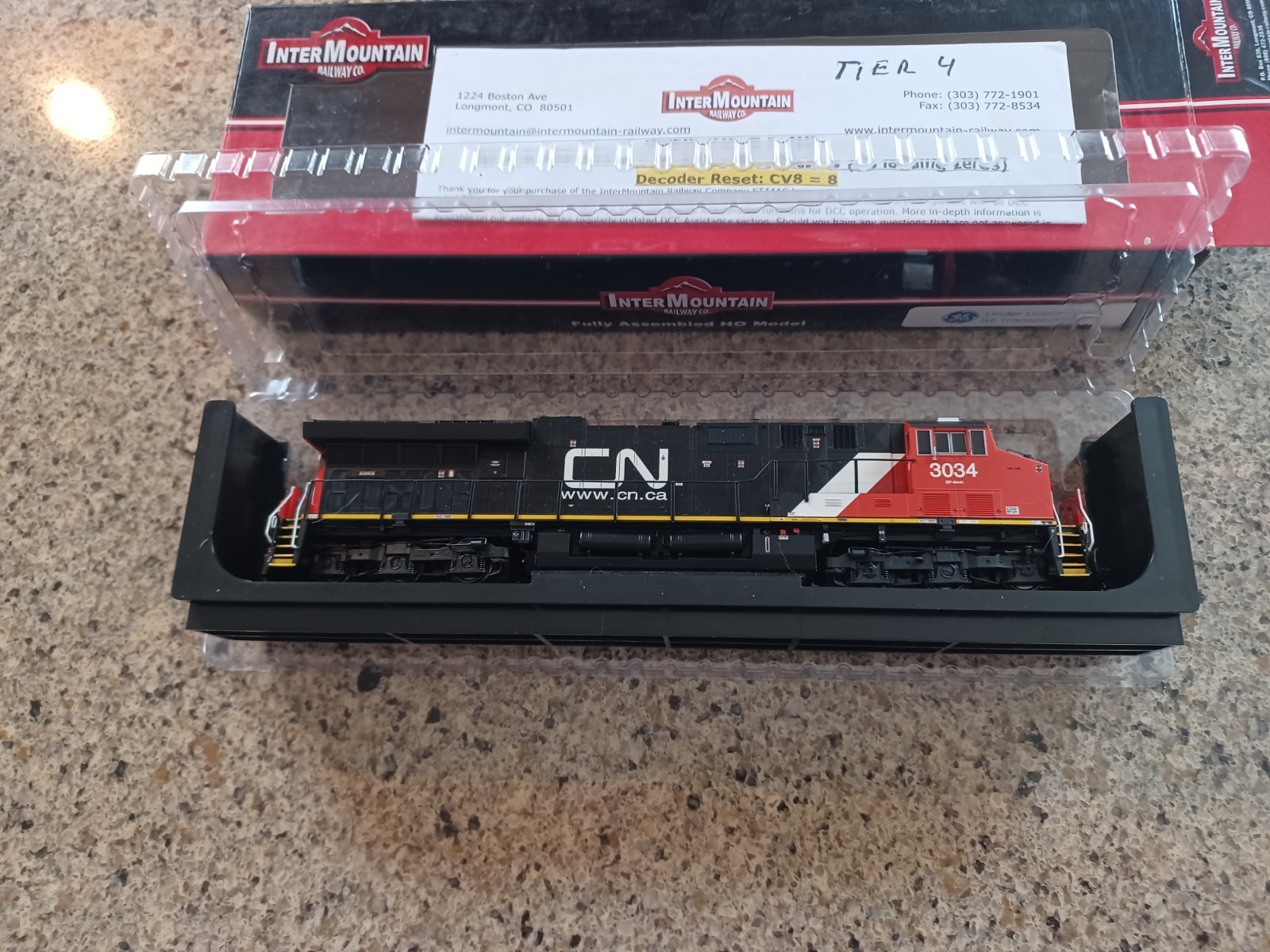 INTERMOUNTAIN-HO-ET44AC LOCO-W/ESU LOKSOUND-CANADIAN NATL-CAR#3034-497102S-08