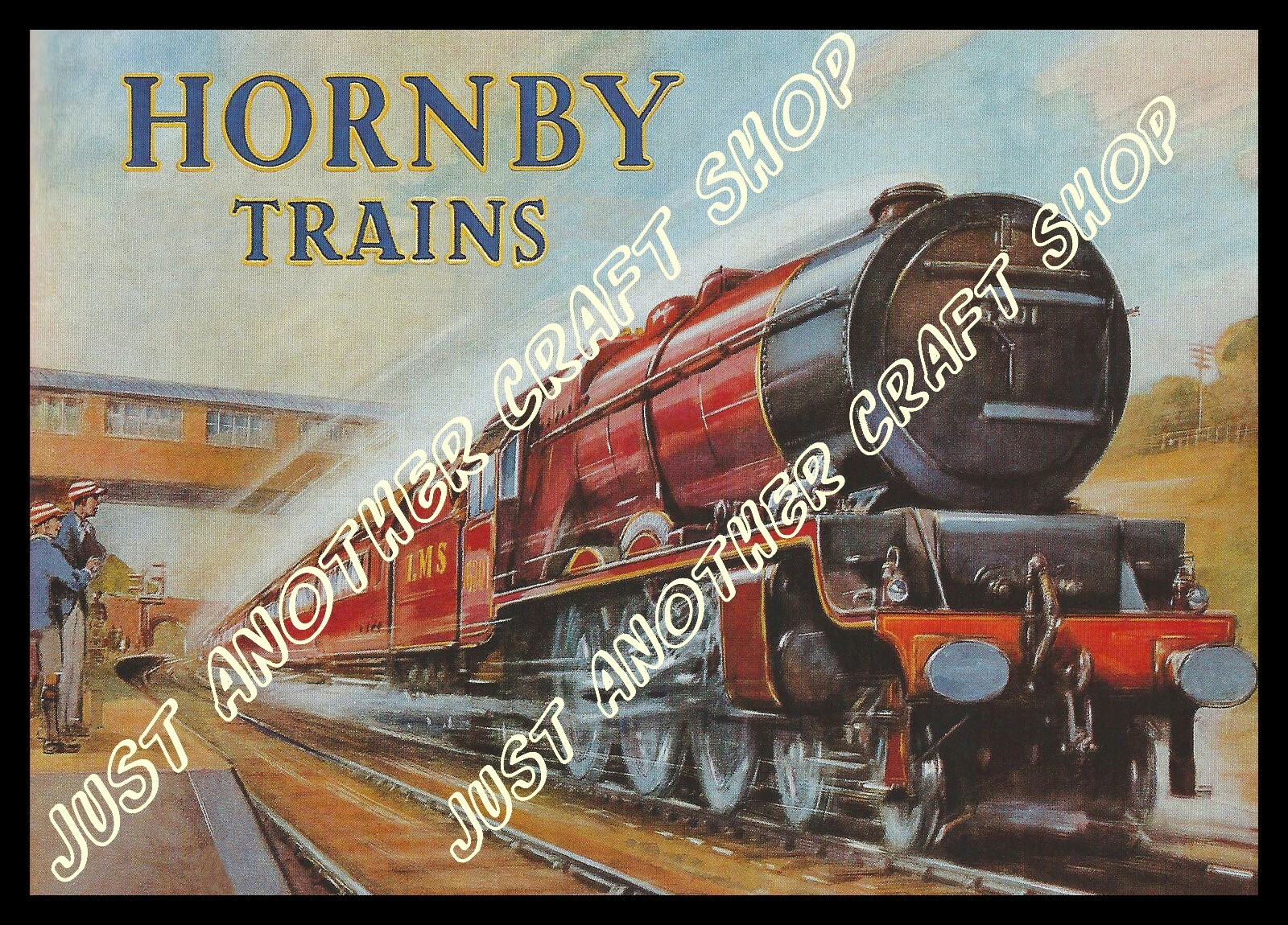Hornby Dublo 1937 LMS Princess Elizabeth 6201 A3 Size Poster Advert Shop Sign