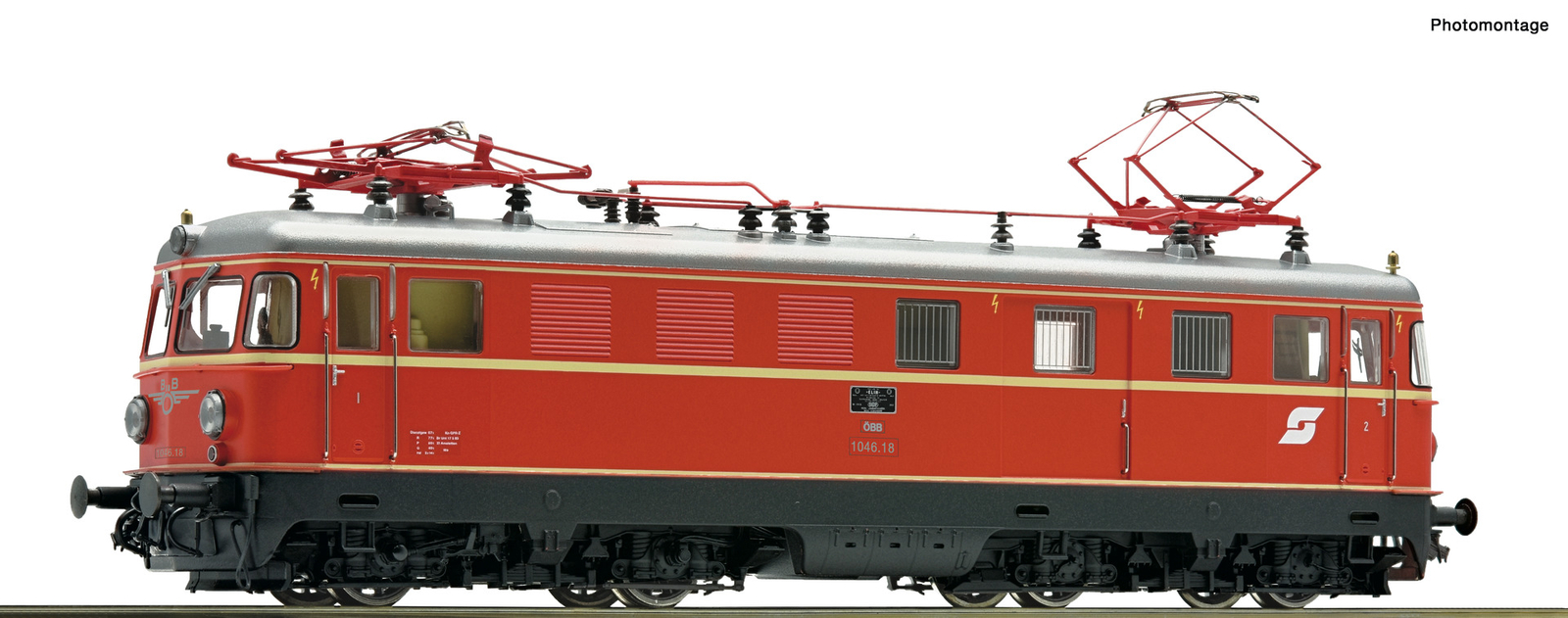 Roco HO scale Electric Locomotive/Railcar 1046.18 Digital with Sound OBB