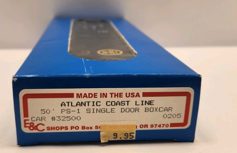E & C SHOPS HO 0205 50′ PS-1 SINGLE DOOR ATLANTIC COAST LINE #32500 UNBUILT C49