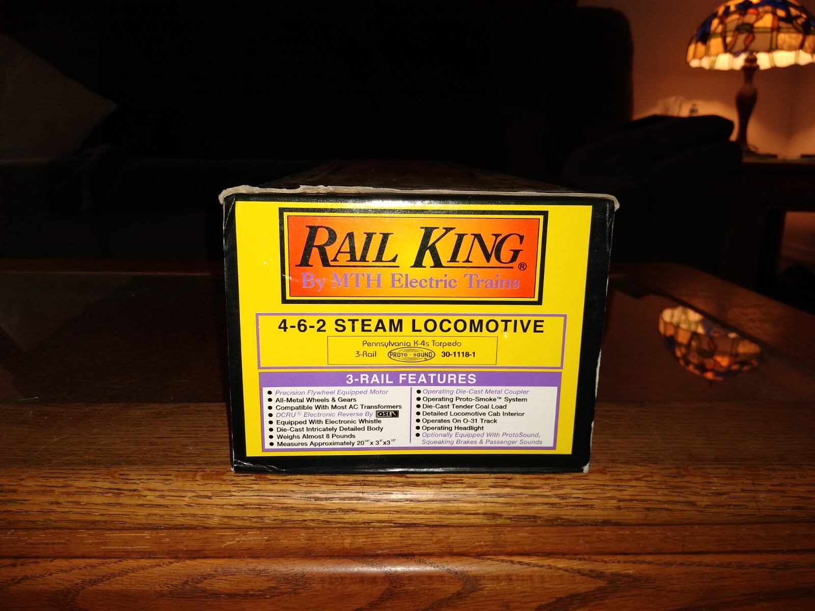 MTH 30-1118-1 PRR 4-6-2 K4s Torpedo Steam Locomotive & Tender w/PS #3768