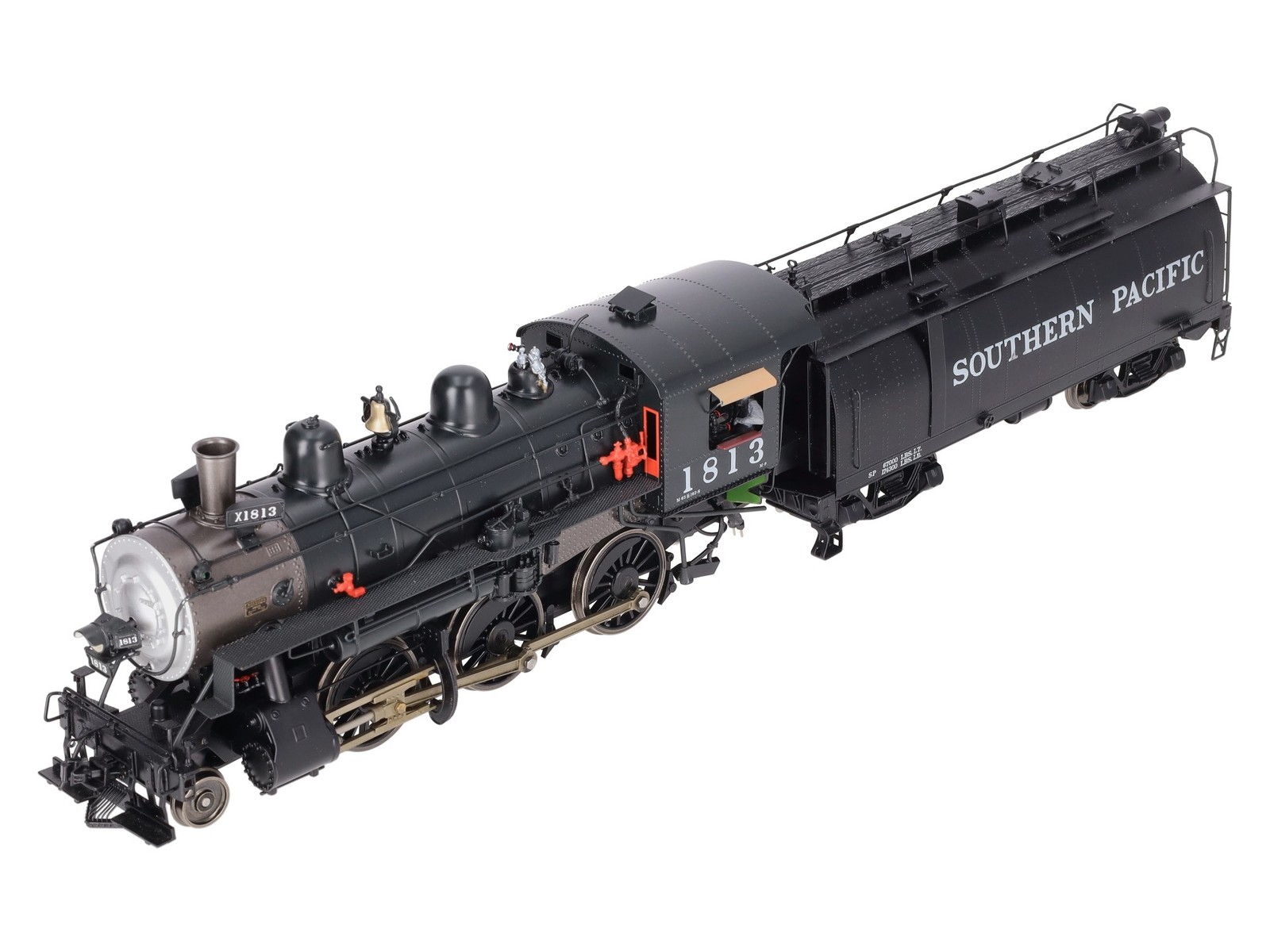 Sunset Models O Brass SP Mogul M-9 2-6-0 Steam Loco & Whaleback Tender #1813- 2R